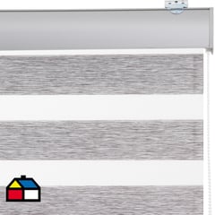 JUST HOME COLLECTION - Roller Duo Screen Gris/Plata Ancho 176 cma190 cm Alto 226 cma240 cm