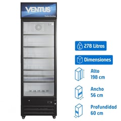 VENTUS - Visi cooler 278 litros lg-360 tc