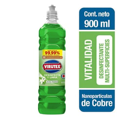 VIRUTEX - Limpiador líquido desinfectante vitalidad 900ml