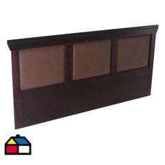 CIC - Respaldo king 195x75x3 cm chocolate