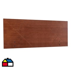 CIC - Respaldo 2 plazas 150x49x1,5 cm marrón envejecido