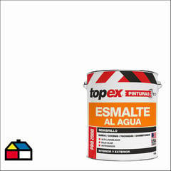 TOPEX - Esmalte al agua pro 2000 semibrillo blanco 1gl