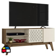 EXIT - Rack TV 65" 150x67,5x37,5 cm canela/blanco