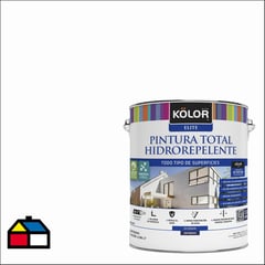 KOLOR - Pintura total hidrorepelente satín blanco 1galón