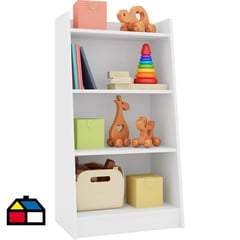 KIDSCOOL - Estante 4 repisas 53x100x36,5 cm blanco