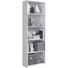 BE DESIGN - Estante Montreal 5 Repisa(s) 63x182.4x26 cm Blanco