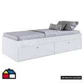 HOGA - Cama 1,5 plazas con 4 puertas 42x108x192 cm