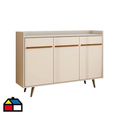 HOGA - Aparador buffet bar blanco invierno 97x135x37 cm