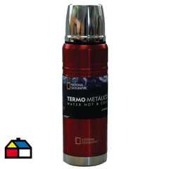 NATIONAL GEOGRAPHIC - Termo metálico 500 ml rojo