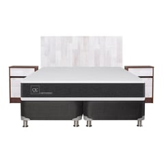 CIC - Box spring new ortopedic b5 black king + muebles