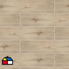 STN CERAMICA - Porcelanato esmaltado 23x120 cm café claro mate 1,085 m2