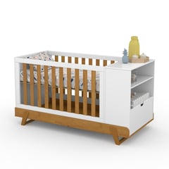 KIDSCOOL - Cuna 82,4x89x165 cm blanco/eco wood