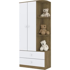 HOME MOBILI - Clóset Infantil 2 Puertas 2 Cajones 180x80x40 cm