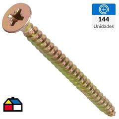 MAMUT - Tornillo para madera 10x2 1/2" 144 unidades