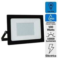 HALUX - Reflector 100W Luz Fria Negro