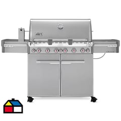 WEBER - Parrilla a gas 6 quemadores summit S670