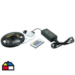 LEDZONE - Cinta rgb multicolor control remoto 5m