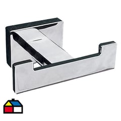 BRIGGS - Gancho doble 8,6x6,1x3,8 cm latón cromado