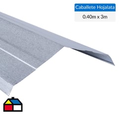 COYAHUE - 0.40x3 m Caballete Hojalata