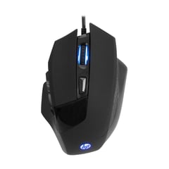 HP - Mouse alámbrico gamer negro g200