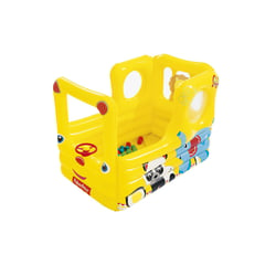 FISHER PRICE - Piscina de pelotas inflable bus escolar 137x96x96 cm