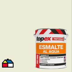 TOPEX - Esmalte al agua pro 2000 semibrillo blanco hueso 1gl