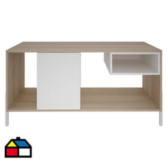 SILCOSIL - Rack TV 55 " Arthur Café/Blanco 120x61.2x40 cm