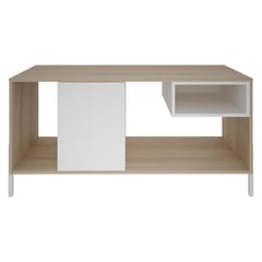 SILCOSIL - Rack TV 55 " Arthur Café/Blanco 120x61.2x40 cm