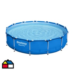 BESTWAY - Piscina estructural con filtro 396x396x84 cm 8680 litros