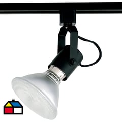 GENERAL LIGHTING - Lámpara riel negro 1 luz E27