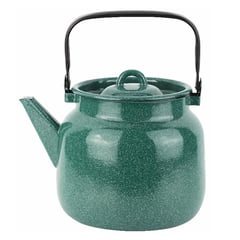 FANTUZZI - Tetera acero carbonico 3,5 l verde