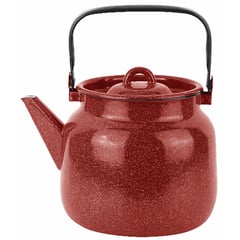 FANTUZZI - Tetera acero carbonico 3,5 l rojo