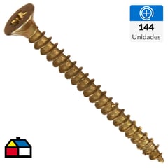 MAMUT - Tornillo para madera 6x3/4" 144 unidades