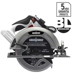 UBERMANN - Sierra circular inalámbrica 7 1/4" 20V sin batería