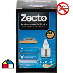 ZECTO - Insecticida recarga botella liquida 1 unidad