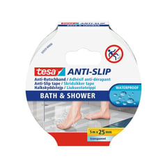 TESA - Antideslizante baño 5m x 25mm blanco