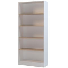 SILCOSIL - Estante 4 Nivel(es) 80x180x30 cm Blanco/Madera