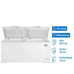 MAIGAS - Congelador Horizontal 745 Litros Blanco Dual BD-745