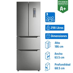 FENSA - Refrigerador Multidoor No Frost 298 Litros Inox DM64S