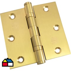 SCANAVINI - Bisagra 3½"x3½" bronce sólido satinado blister