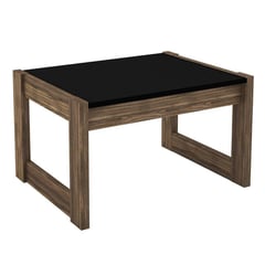 TECNOMOBILI - Mesa de centro 35,5x59x45,5 cm nogal negro