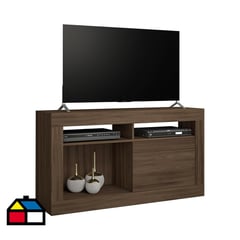 HOME MOBILI - Rack TV 50" Café MDP 69x122x37 cm