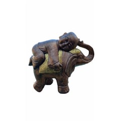 SAT NAM INSPIRES - Buda sobre elefante 48x55x24 cm