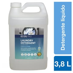 ECOS PRO - Detergente líquido ecológico free & clear 3,8 litros