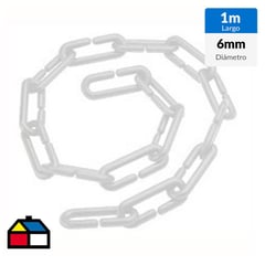 HUAMANCIZA - Cadena plástica 1 m blanco