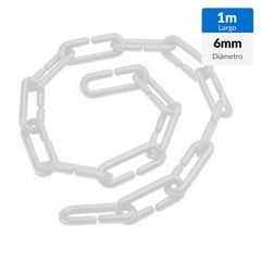 HUAMANCIZA - Cadena plástica 1 m blanco