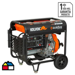 KOLVOK - Generador eléctrico a diésel 6.500W partida eléctrica