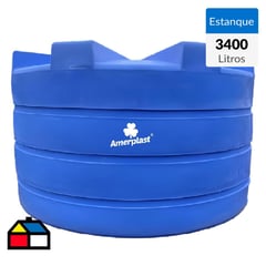 AMERPLAST - Estanque Vertical Estándar 3400 L