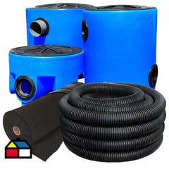 AMERPLAST - Kit Completo para Fosa Séptica 2400 L