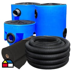 AMERPLAST - Kit Completo para Fosa Séptica 1200 L